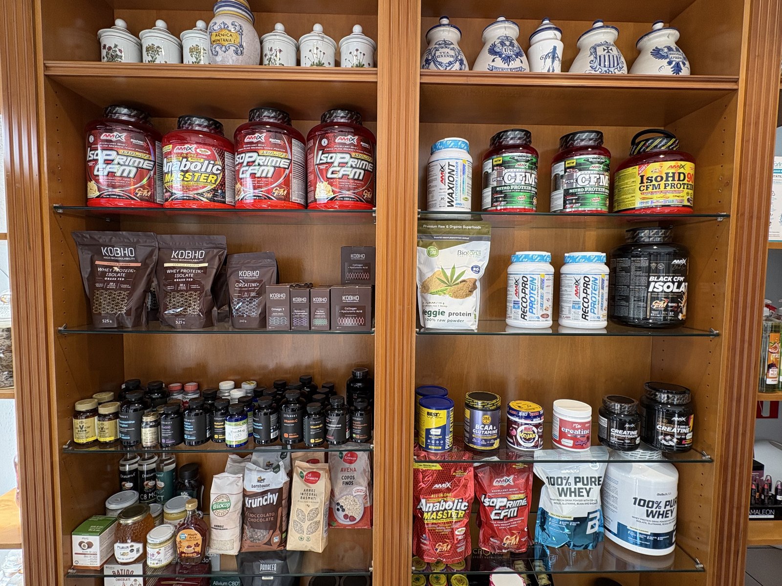 Suplementos deportivos — proteínas, creatina y más